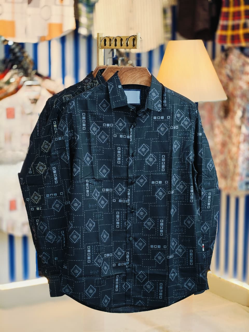 Black Pure Cotton Full sleeve Shirt