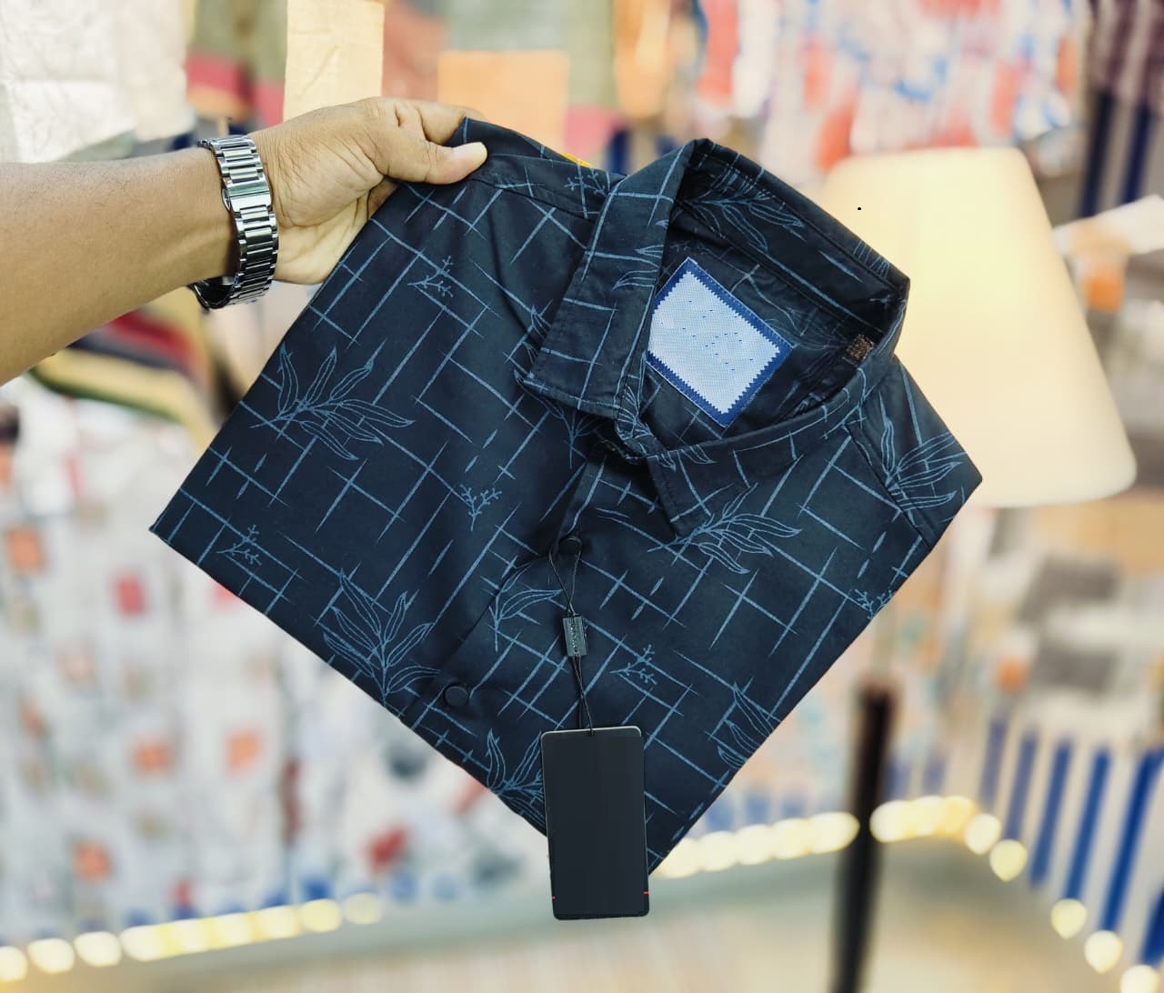 Black Pure Cotton Full sleeve Shirt