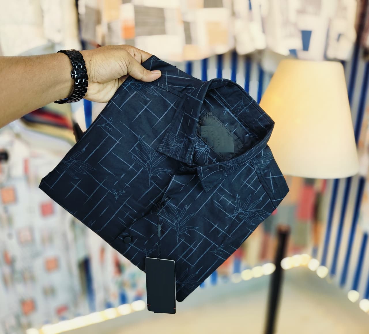 Black Pure Cotton Full sleeve Shirt