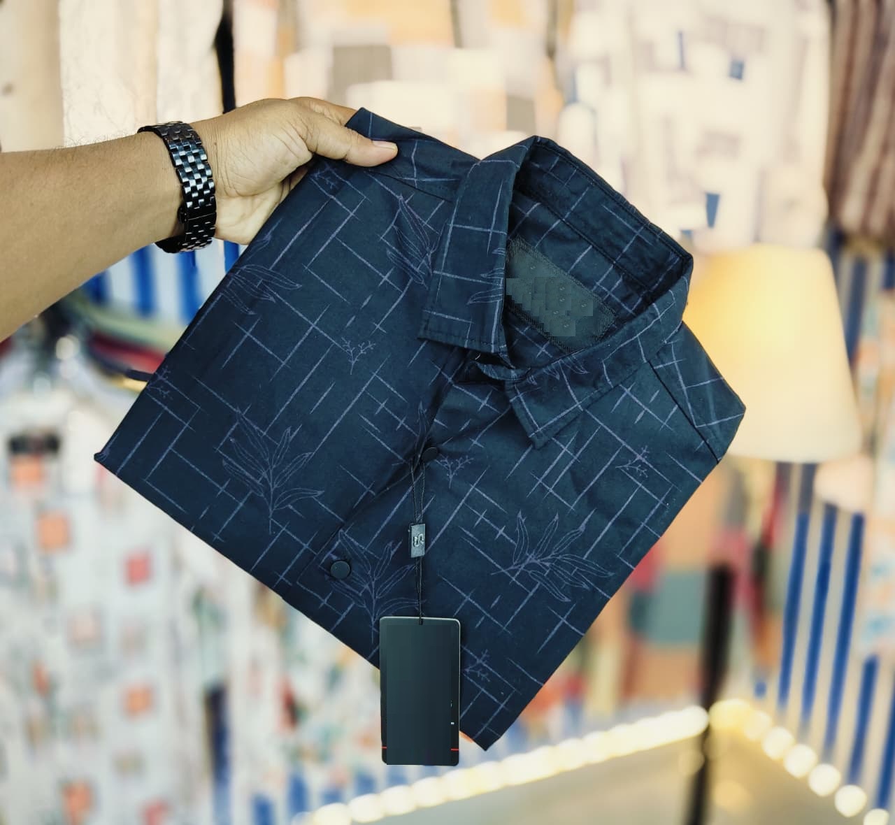 Black Pure Cotton Full sleeve Shirt